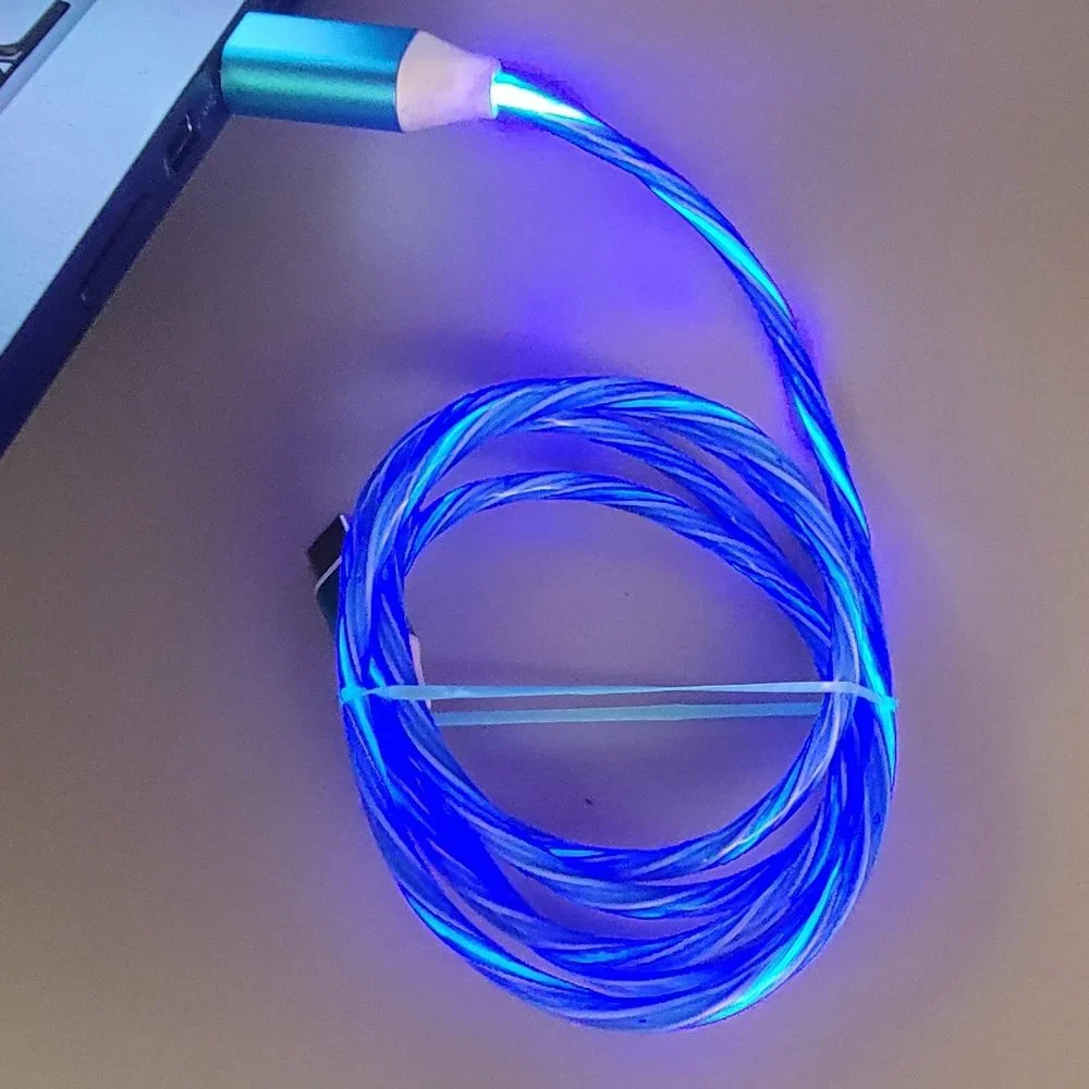 Type-C LED Charging Cord, 3ft